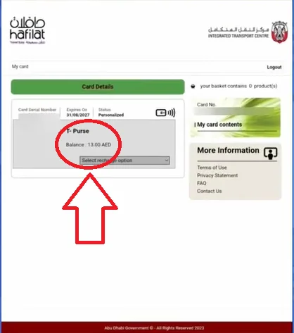 Check your Hafilat balance