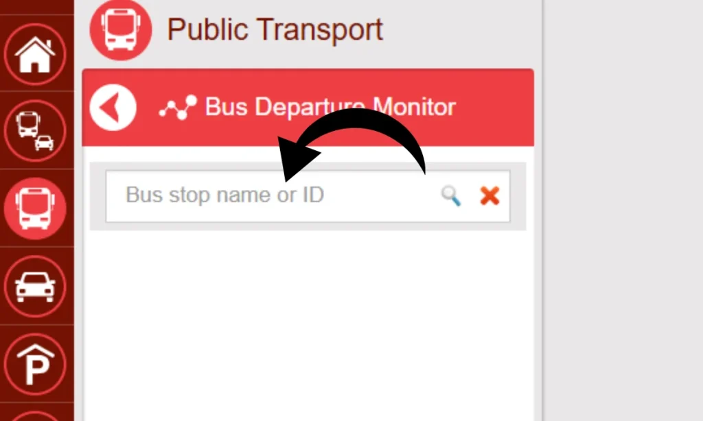 Enter bus stop name or id hafilat bus
