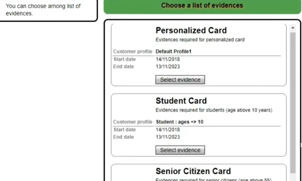 choose the hafilat card type (1)