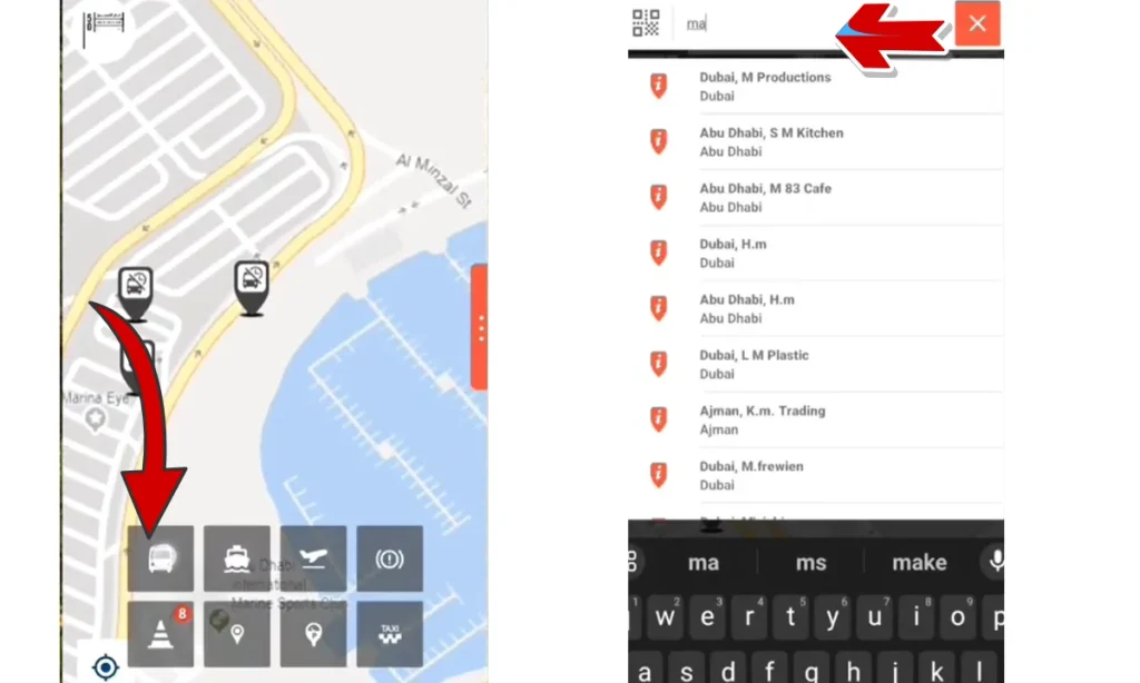 darbi app see hafilat bus routes