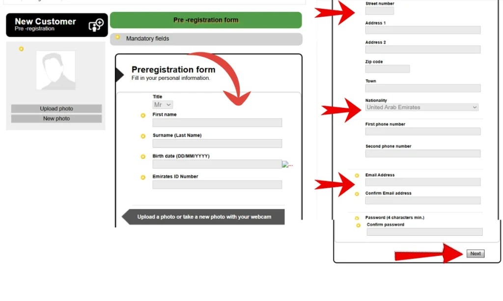 hafilat card registration form details