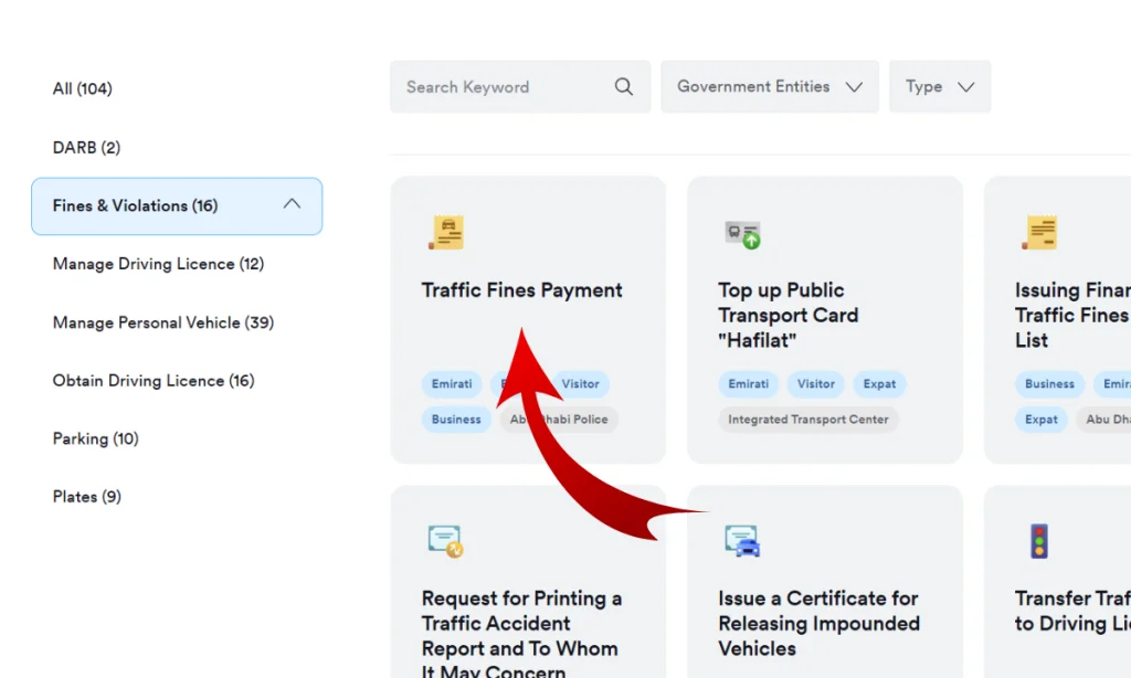 traffic fines payments