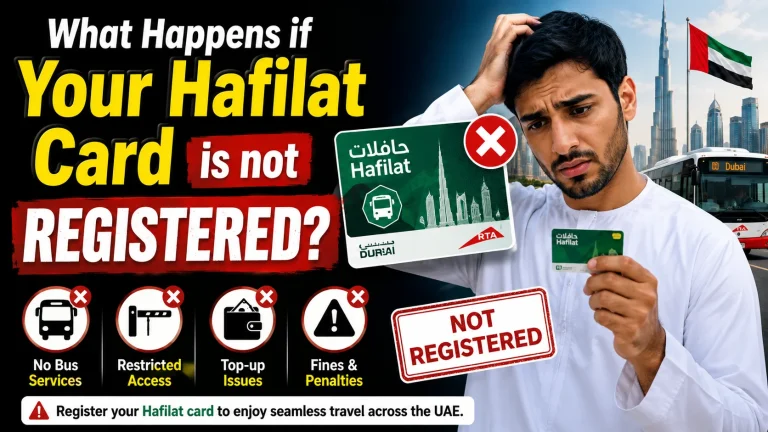 What Happens if Your Hafilat Card is not Registered