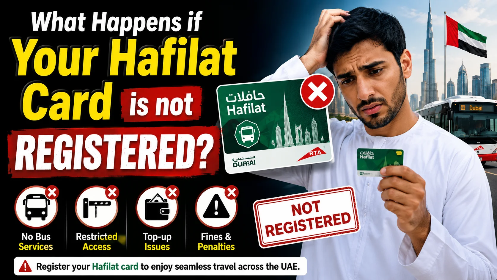 What Happens if Your Hafilat Card is not Registered