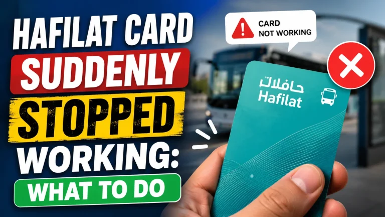 Hafilat Card Suddenly Stopped Working