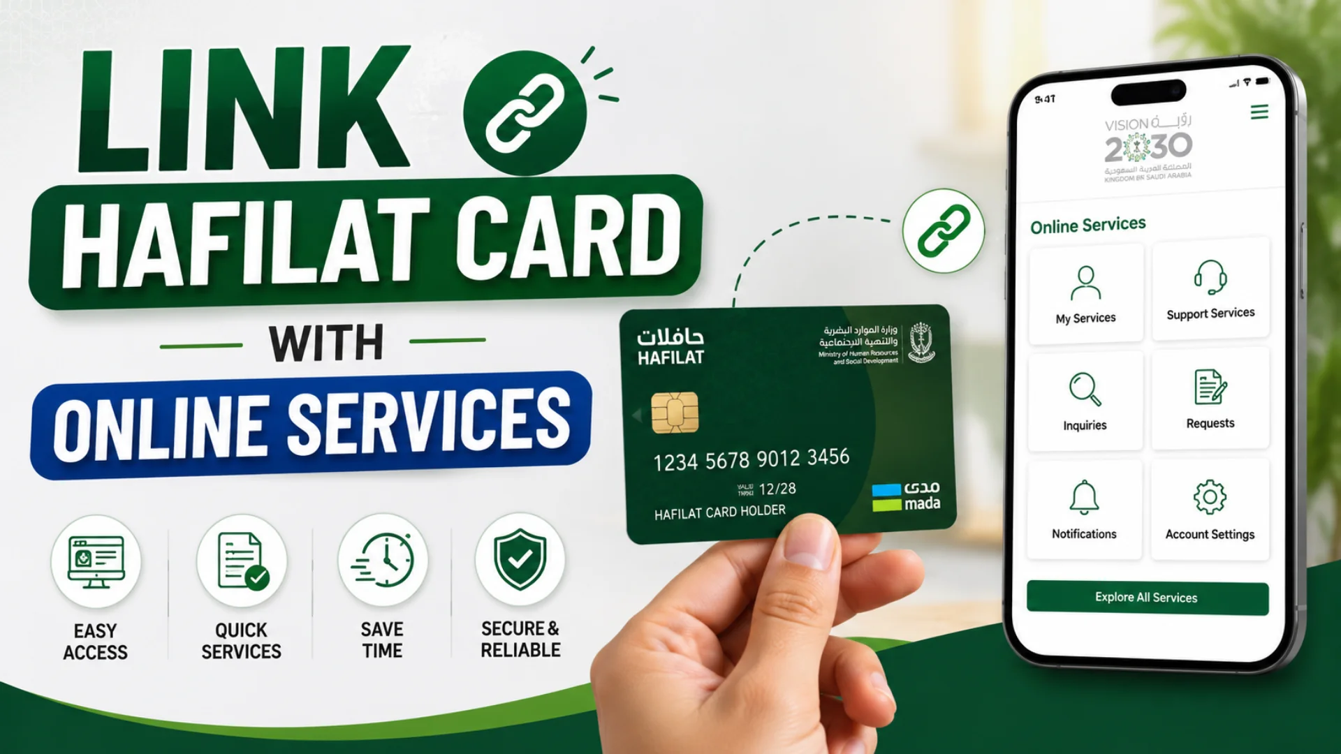Link Hafilat Card with Online Services