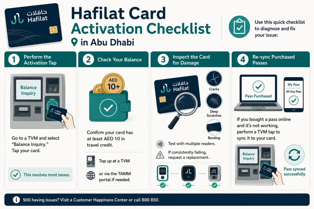 hafilat card activation checklist