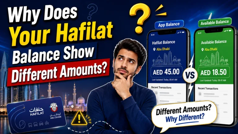 Hafilat Balance Show Different Amounts
